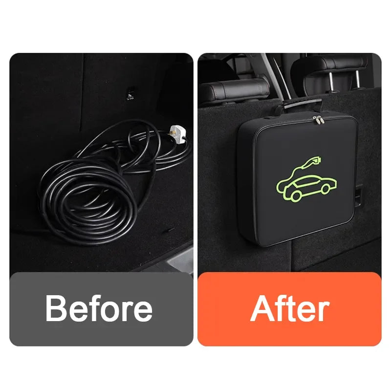 Car Portable Charging Cable Storage