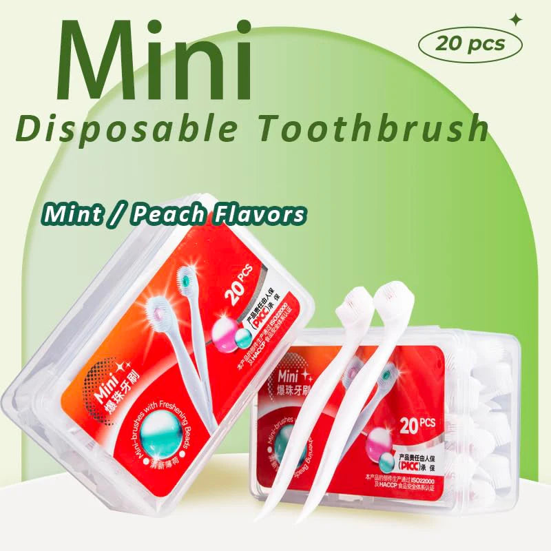 20PCS Portable Travel Mini Toothbrush