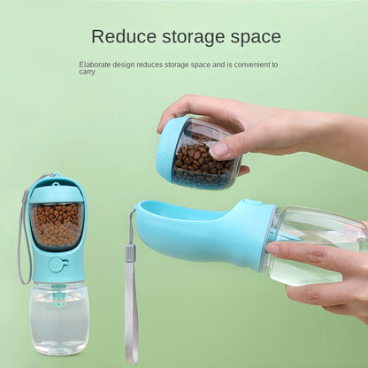 Portable Water Bottle with Food Storage